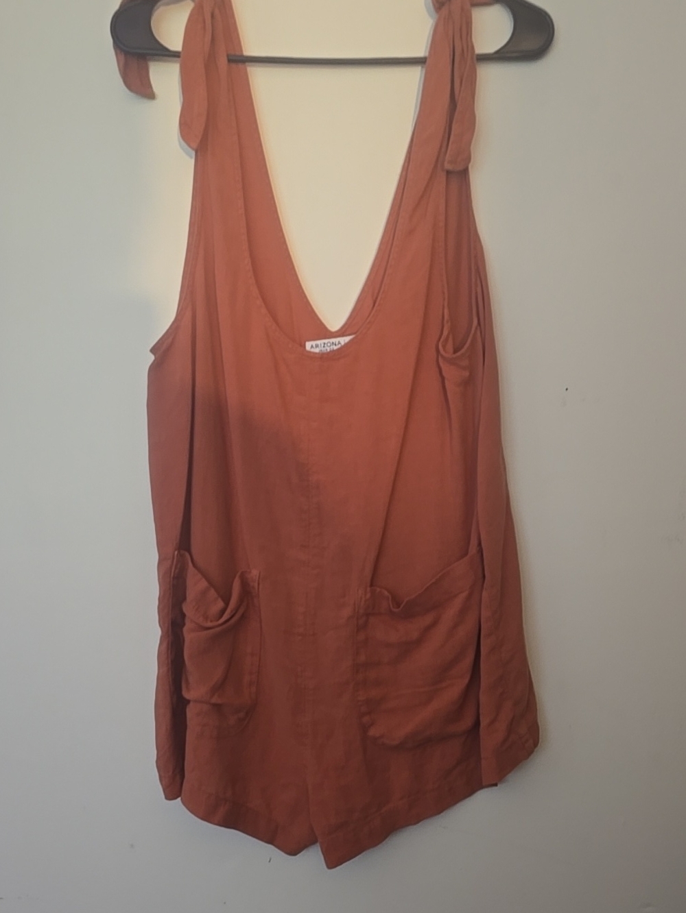 Arizona Jean Company Rust Jump Suit Pockets